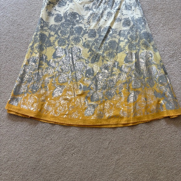 Isda & Co Yellow & Silver Floral Skirt - Picture 8 of 8